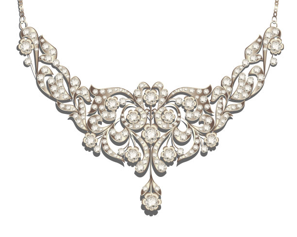 项链女人的婚礼用宝石图片下载