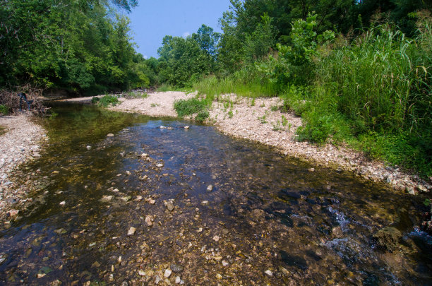 卡斯尔伍德SP -基弗溪浅河床岩石图片下载