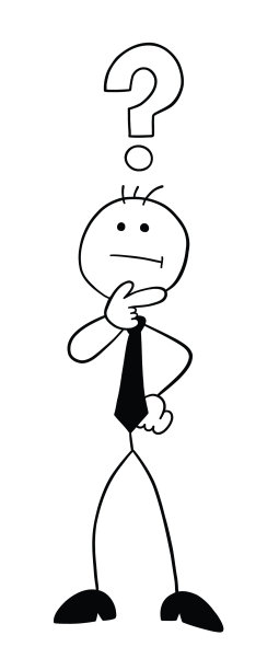 漫画人物Stickman商人困惑图片下载