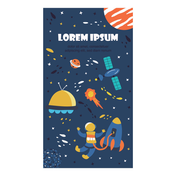 社交媒体空间背景手绘图片下载