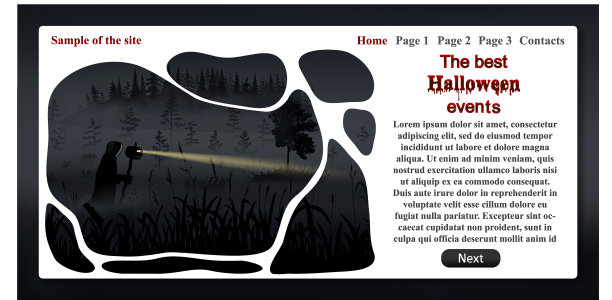 一个与庆祝有关的网页样本图片下载