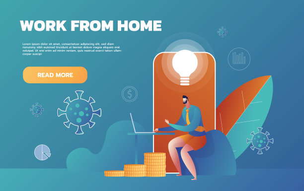 居家工作预防COVID-19图片下载