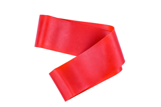 在白色背景上隔离的橡胶健身带图片下载