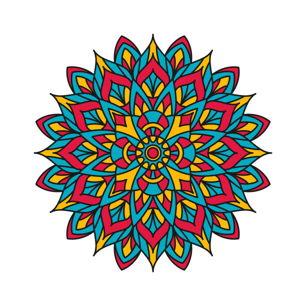 装饰装饰曼荼罗图案设计图片下载