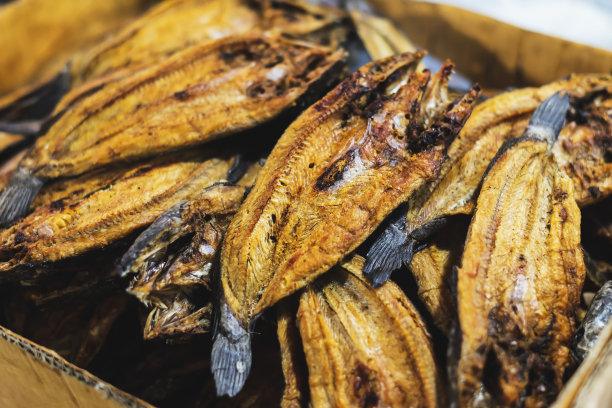 鱼干是亚洲的一种食品保鲜方法。图片下载