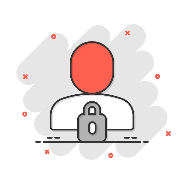 登录图标在平坦的风格，人们安全访问图片下载