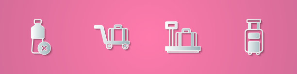 设纸切无水壶推车行李图片下载