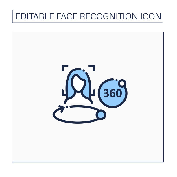 360度脸部扫描线图标图片下载