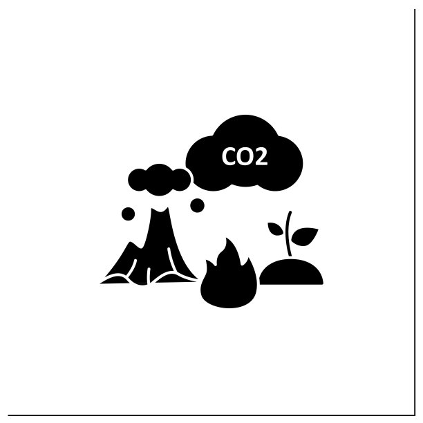 碳排放标志符号图标图片下载