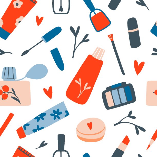 化妆无缝模式图片下载