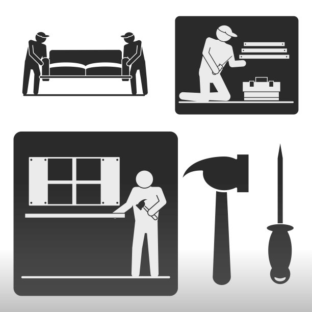 工人安装图标图片下载