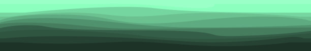 抽象的绿色背景与波浪线图片下载