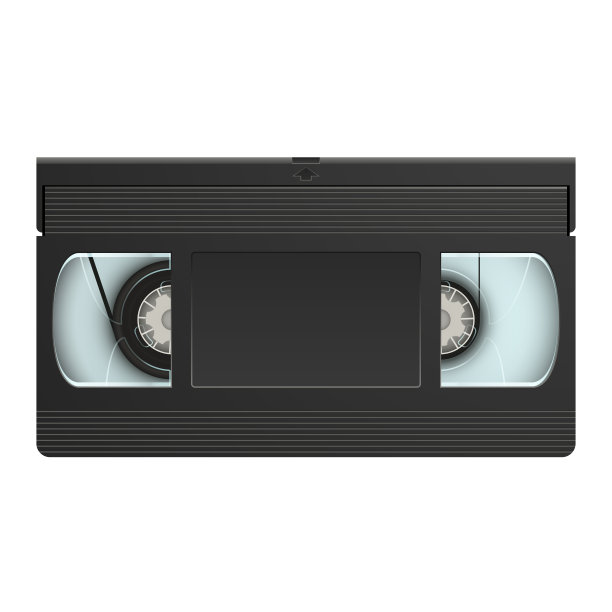 白色背景的VHS录像带图片下载