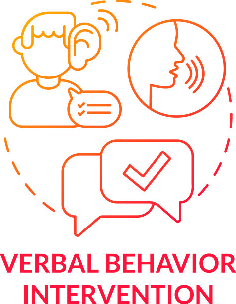 言语行为干预概念图标图片下载
