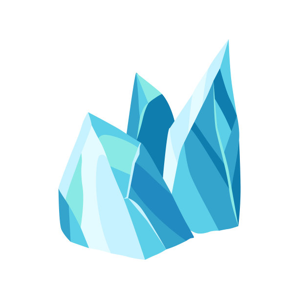 卡通冰晶冻块或冰块图片下载