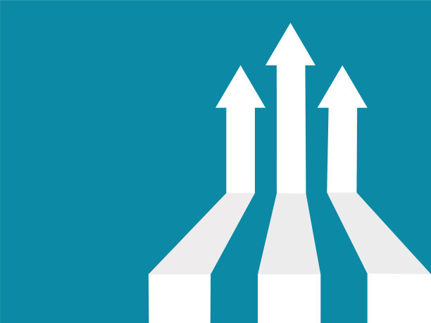 商业箭头图概念的成功愿景图片下载