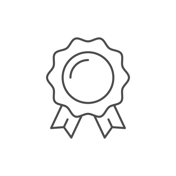 奖章线轮廓图标图片下载