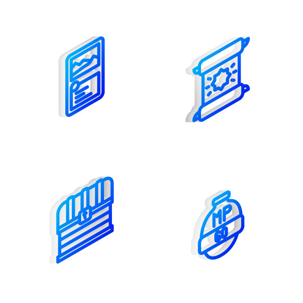 设置等距线法令羊皮纸卷轴卡图片下载