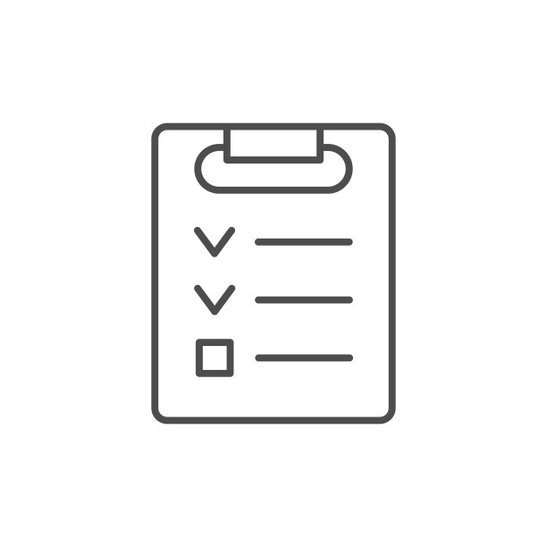 检查列表线轮廓图标图片下载