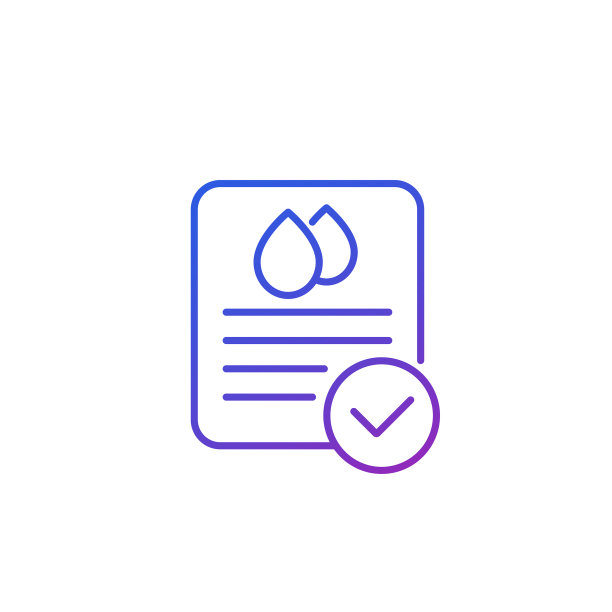 水质检查线图标为白色图片下载