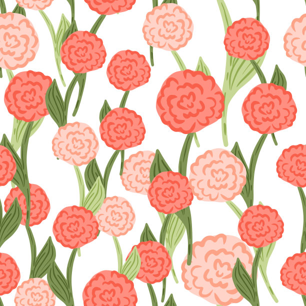 随机无缝图案与抽象的红粉红色图片下载