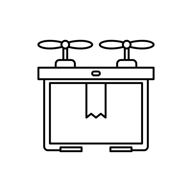无人驾驶飞机交付图标图片下载