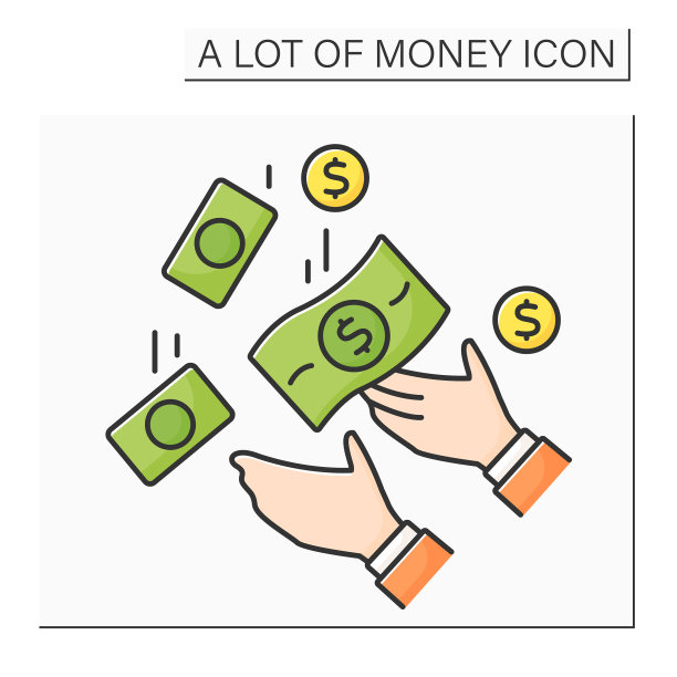 钱彩色图标图片下载