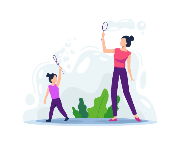 妈妈在和女儿玩图片下载