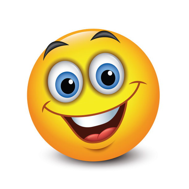 笑表情-表情符号-矢量插图图片下载