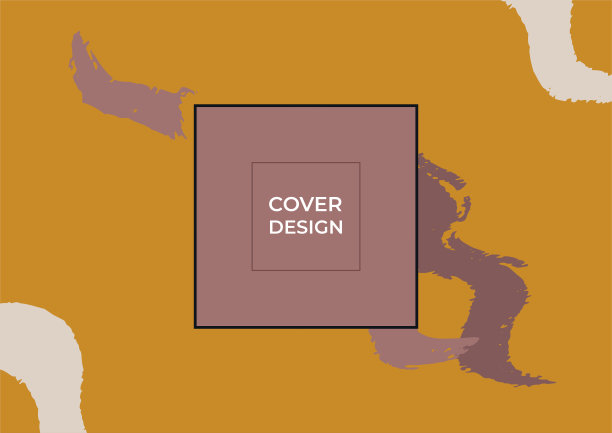 大地色调抽象背景用毛笔水彩装饰。抽象的背景设计。现代未来主义技术背景矢量插图。介绍背景。贺卡设计图片下载