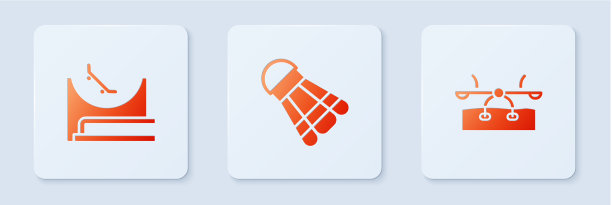 羽毛球、羽毛球、滑板、公园和跷跷板图片下载