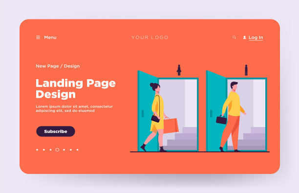 男人和女人走在门口图片下载