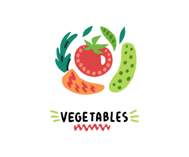 蔬菜是简单的图标食物的形式图片下载