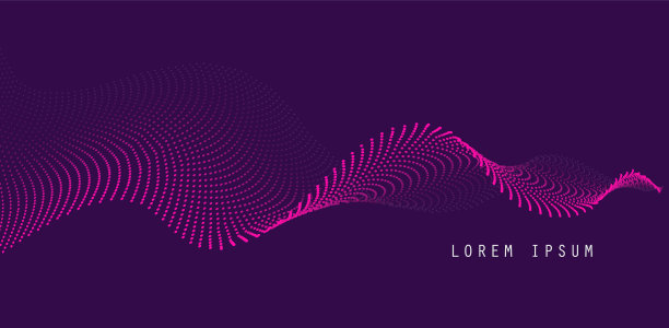 背景与彩色抽象波点图片下载