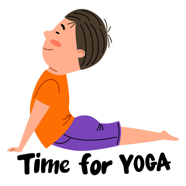 一个亚洲男孩以蛇的姿势躺着。这个孩子在从事体育运动。图片下载