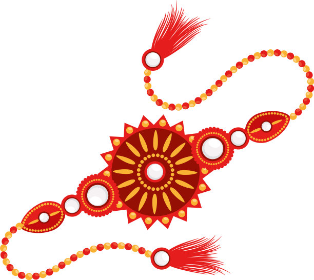 红色拉克沙带汗腕带图片下载