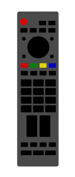 电视遥控器的图形说明，用作图标或标志图片下载