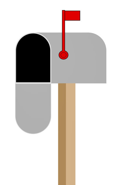 作为图标或标志使用的美式邮箱的图形说明图片下载