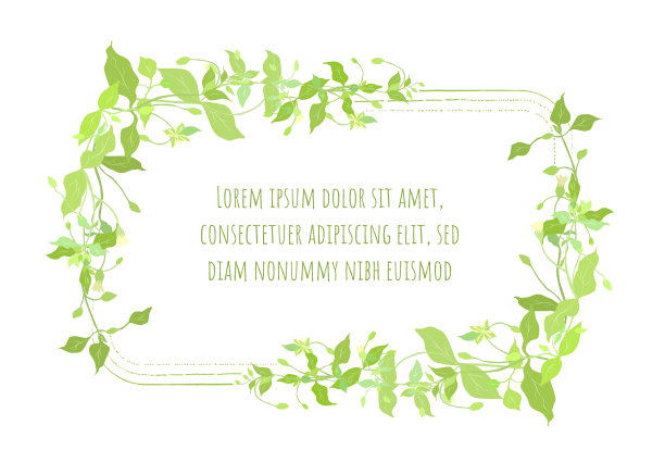 从Stellaria媒体的花的花环框架图片下载