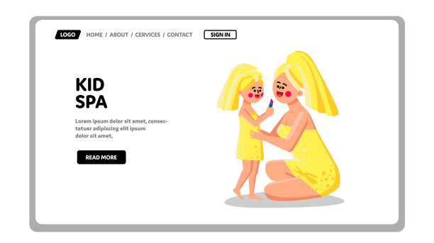 儿童水疗治疗日有个小女孩图片下载