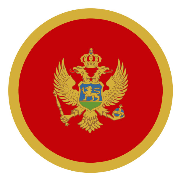 圆环黑山国旗徽章外套臂章图片下载