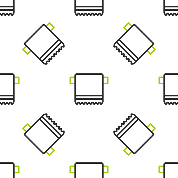 线毛巾在衣架图标隔离无缝图片下载