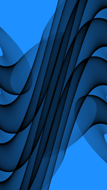 抽象背景4k蓝色、浅色、黑色的波浪和线条图片下载