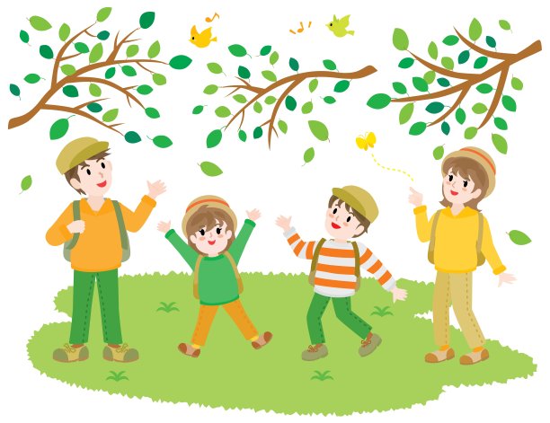 徒步旅行的家庭图片下载