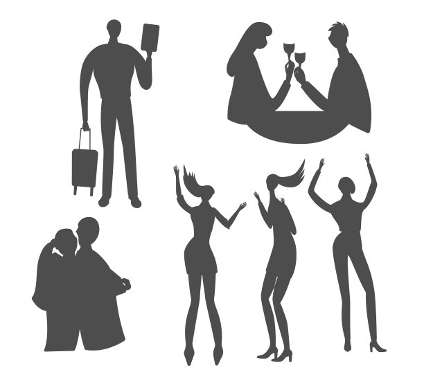 黑色象征着人们庆祝生命图片下载