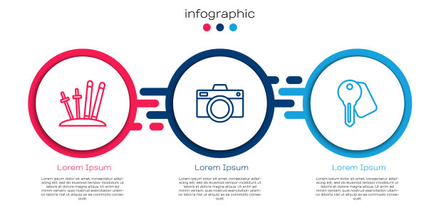 设置线滑雪和棍棒相机和酒店图片下载