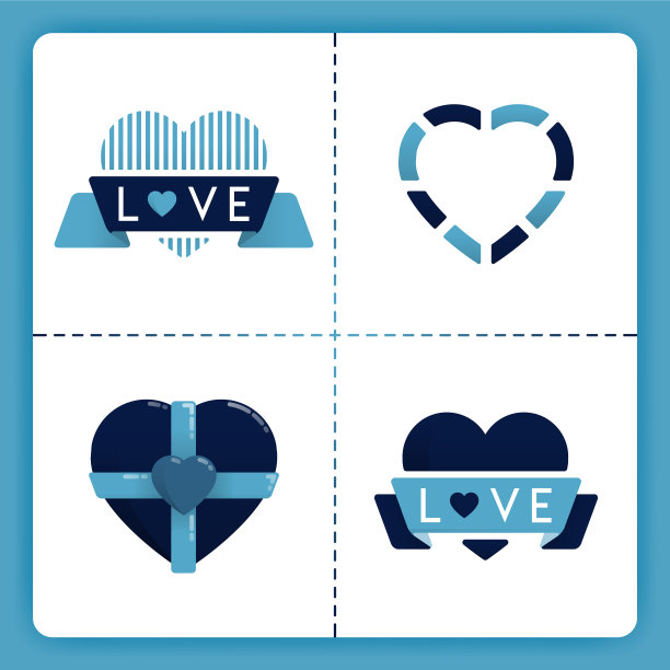 爱标志配丝带和生日礼物就可以了图片下载