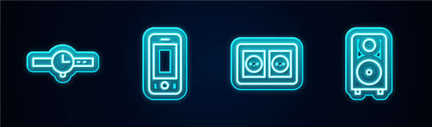 设置线，手表，智能手机电图片下载