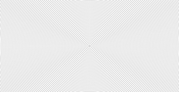 同心圆为声波抽象圆图片下载