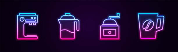 设置线咖啡机法式压机手册图片下载